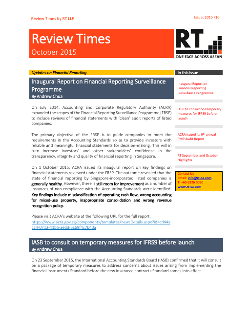 Review Times October 2015 cover
