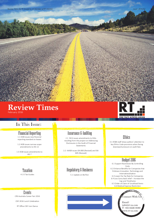 Review Times February 2016 cover